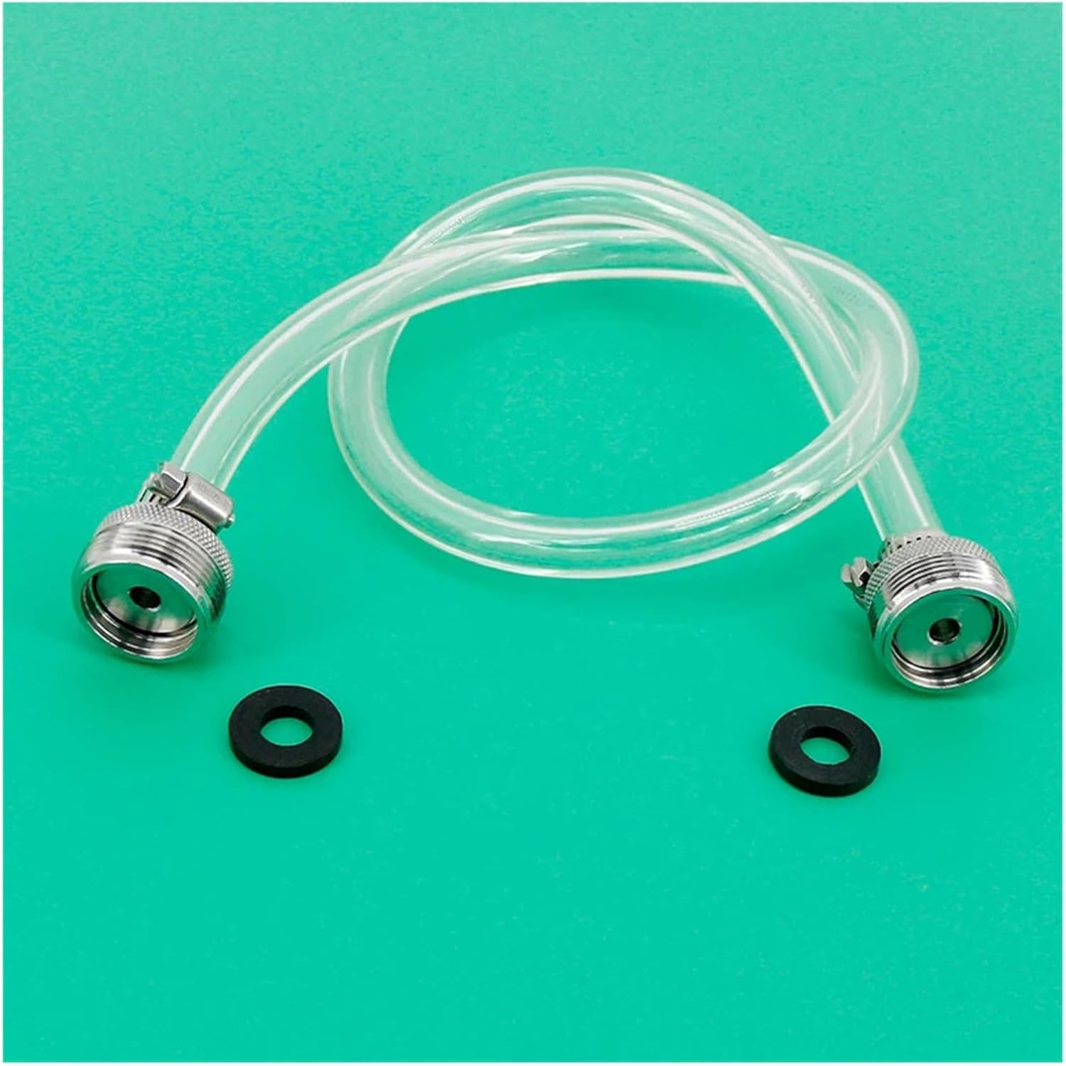 Brewing Equipment Draft Beer Line Cleaning Jumper Hose Dual Faucet Threads 1/4"(6mm) ID Beer Hose Brewing Equipment