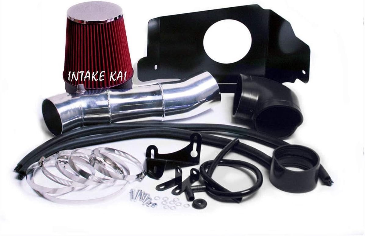 INTAKEKAI Performance Air Intake (Compatible with 2005-2009 FORD MUSTANG GT 4.6 4.6L V8 MODELS) (RED)