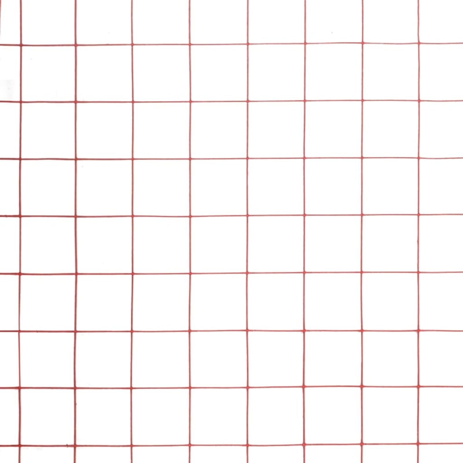Homgoday Alambrada de gallinero Acero Revestimiento PVC Rojo 10x1,5 m Alambrada gallinero galvanizada Recubrimiento Cerca de Alambre, alambrada metálica, Rollo de Alambre de Malla