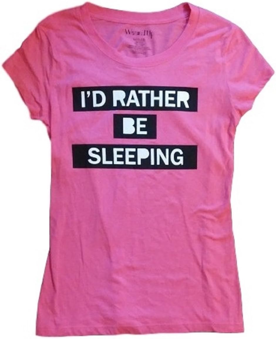 I'd Rather Be Sleeping T-Shirt Pink L 11-13 Juniors