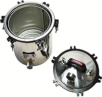 OLizee 18L Electric Autoclave Sterilizer - 4.7 Gallon Stainless Steel Pressure Canner, 110V Heated Steam Sterilizer for Labs & Clinics