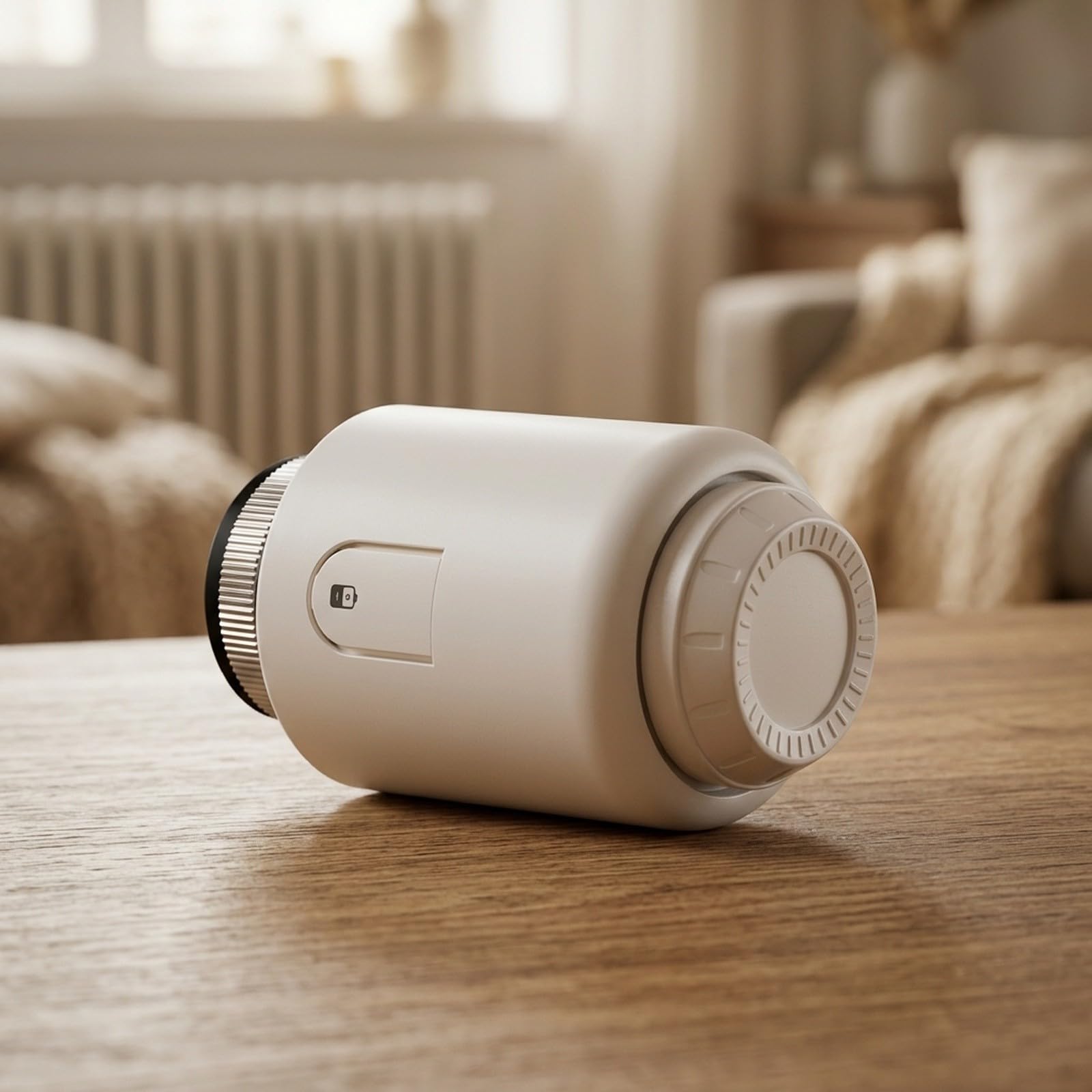 Zigbee - Termostato intelligente per termosifoni con display LCD Smart per | Display LCD girevole, temperatura in tempo reale, finestra aperta, per istruzioni di pulizia, facile lettura
