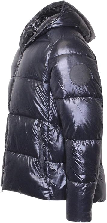 Save The Duck Hooded Luck Puffer Jacket Men's Windproof Zip Front