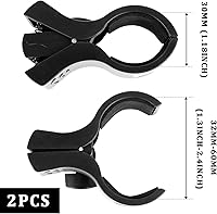 Vista 2 de 2 piezas de clip de micrófono para micrófono clip de micrófono para soporte ajustable universal con 2 adaptadores de tornillo utilizados