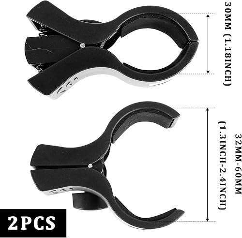 Miniatura 2 de 2 piezas de clip de micrófono para micrófono clip de micrófono para soporte ajustable universal con 2 adaptadores de tornillo utilizados con