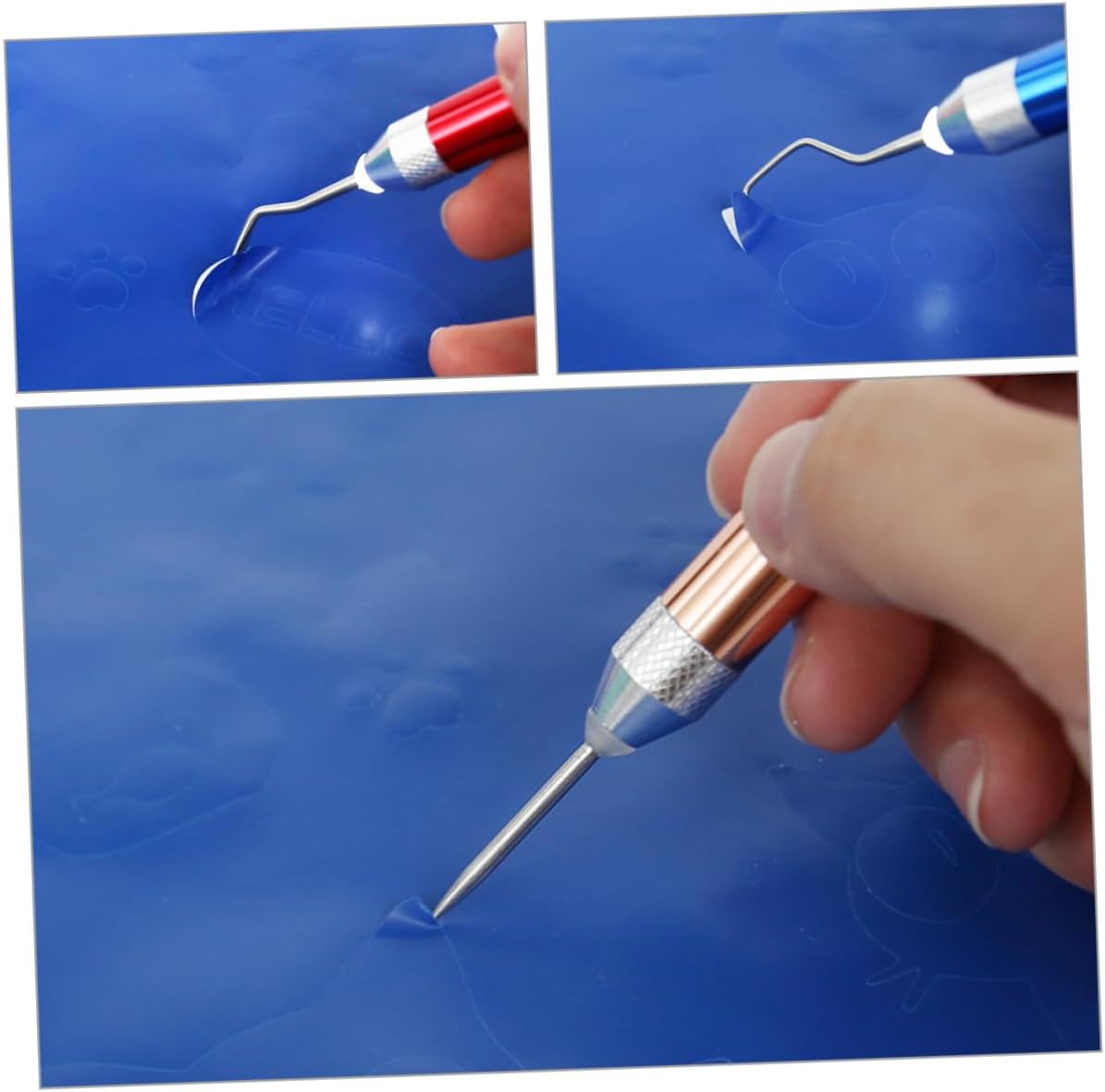 Veemoon 4sets Vinyl Weeding Tools Kit for Crafting Essential Vinyl Crafting Tools Precision Needles for Scrapbooking Projects and Crafts and Material Includes and Options