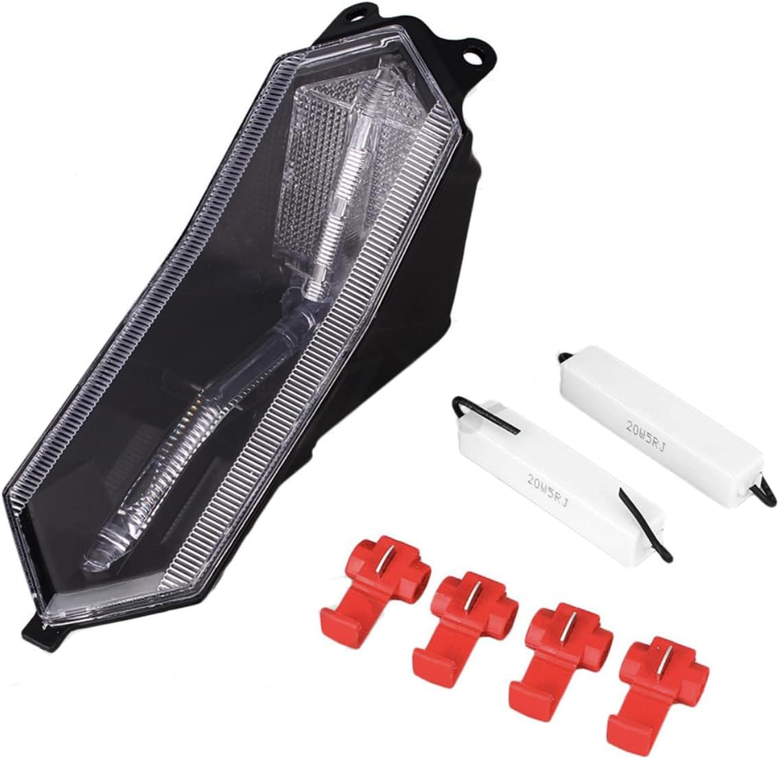YZF-R6/R1/R7 LED Tail Brake Lights Turn Signal Integrated Compatible with YZF-R6 2017-2022,YZF-R1/R1S/R1M 2015-2022,YZF-R7 2022-2023 Motorcycle Accessories (Clear)