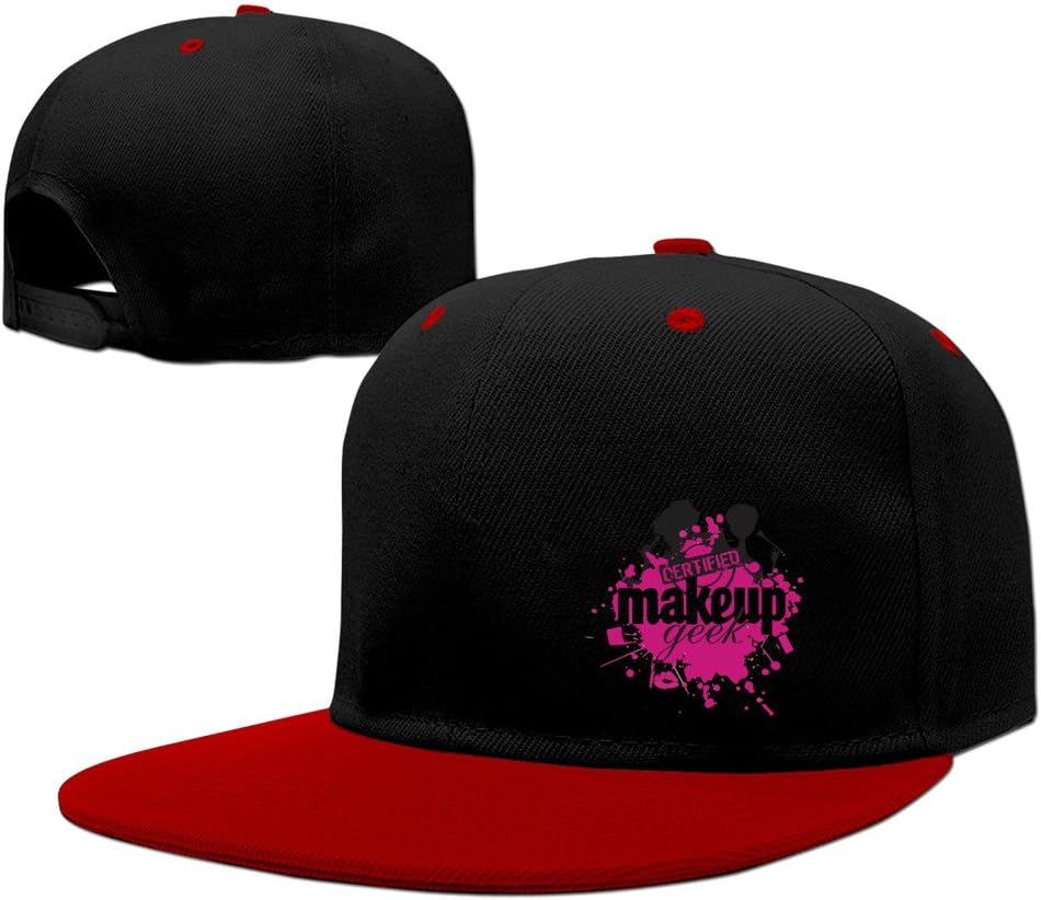 Certified Make Up Geek Hard Panel Snapback Hat Red