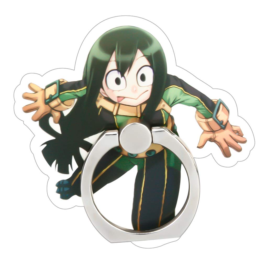 lunanana My Hero Academia Phone Holder & Stand, MHA Phone Finger Ring with 360° Rotation Hand Grip for Cell Phones and Tablets(H23)