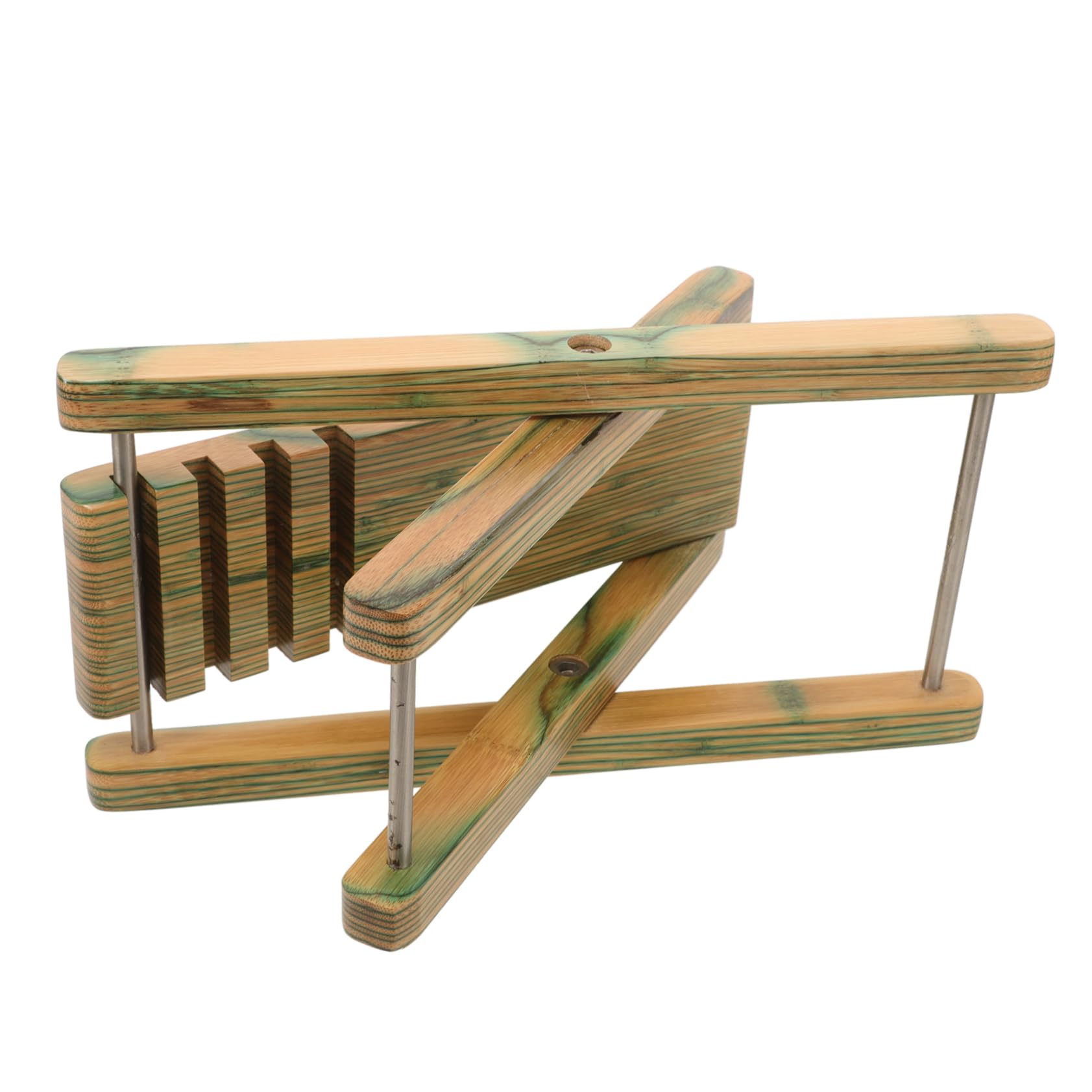 Beavorty Verde Poggiapiedi Regolabile in Pieghevole Legno per Chitarra