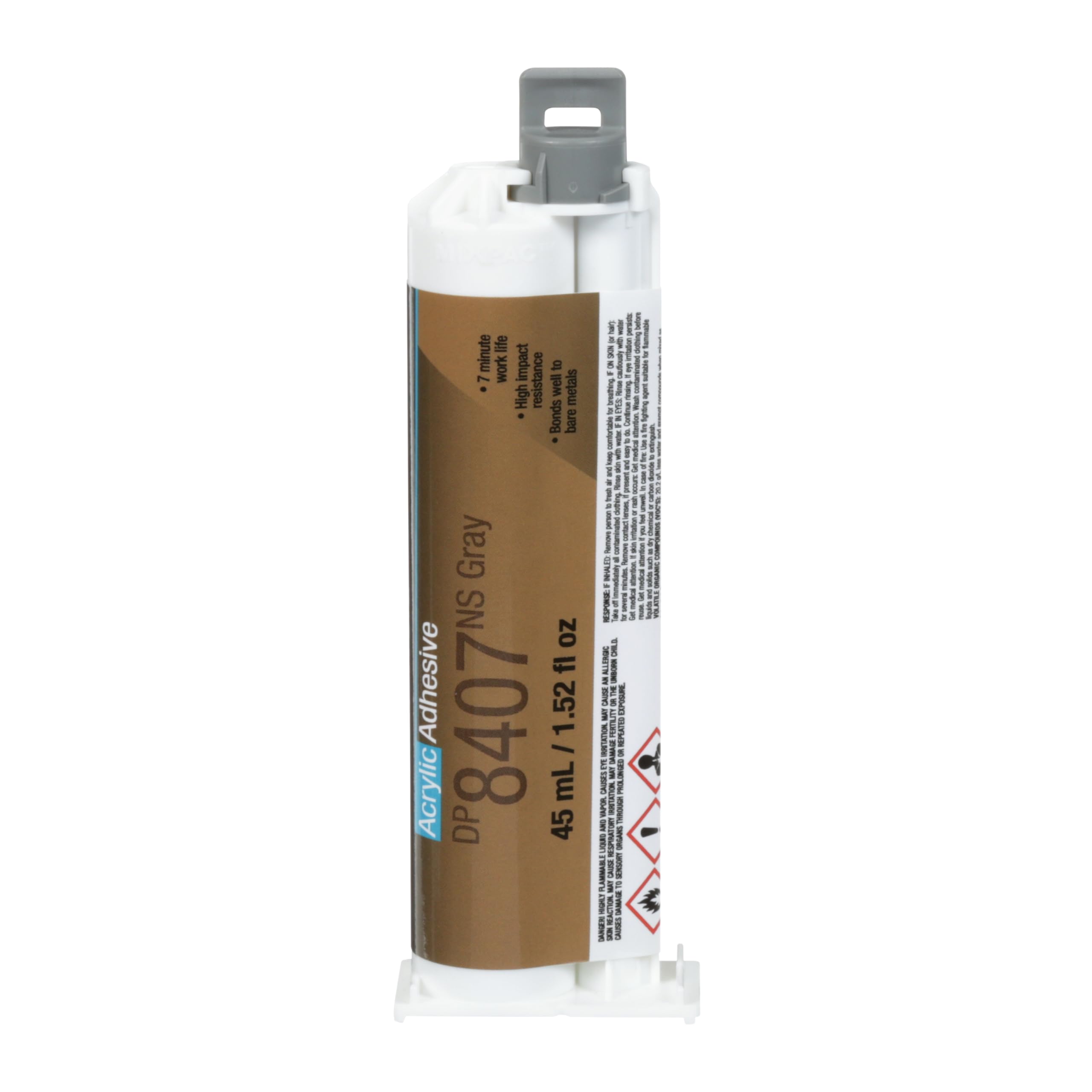 3M DP8407NS 2-Komponenten-Klebstoff Acryl grau 45ml Kartusche