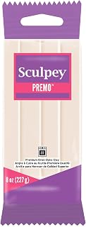 Sculpey Premo Translucent Polymer Oven-Bake Clay, 8 oz - Non-Toxic, Flexible for Jewelry, Caning, Mica Shift & DIY Crafts