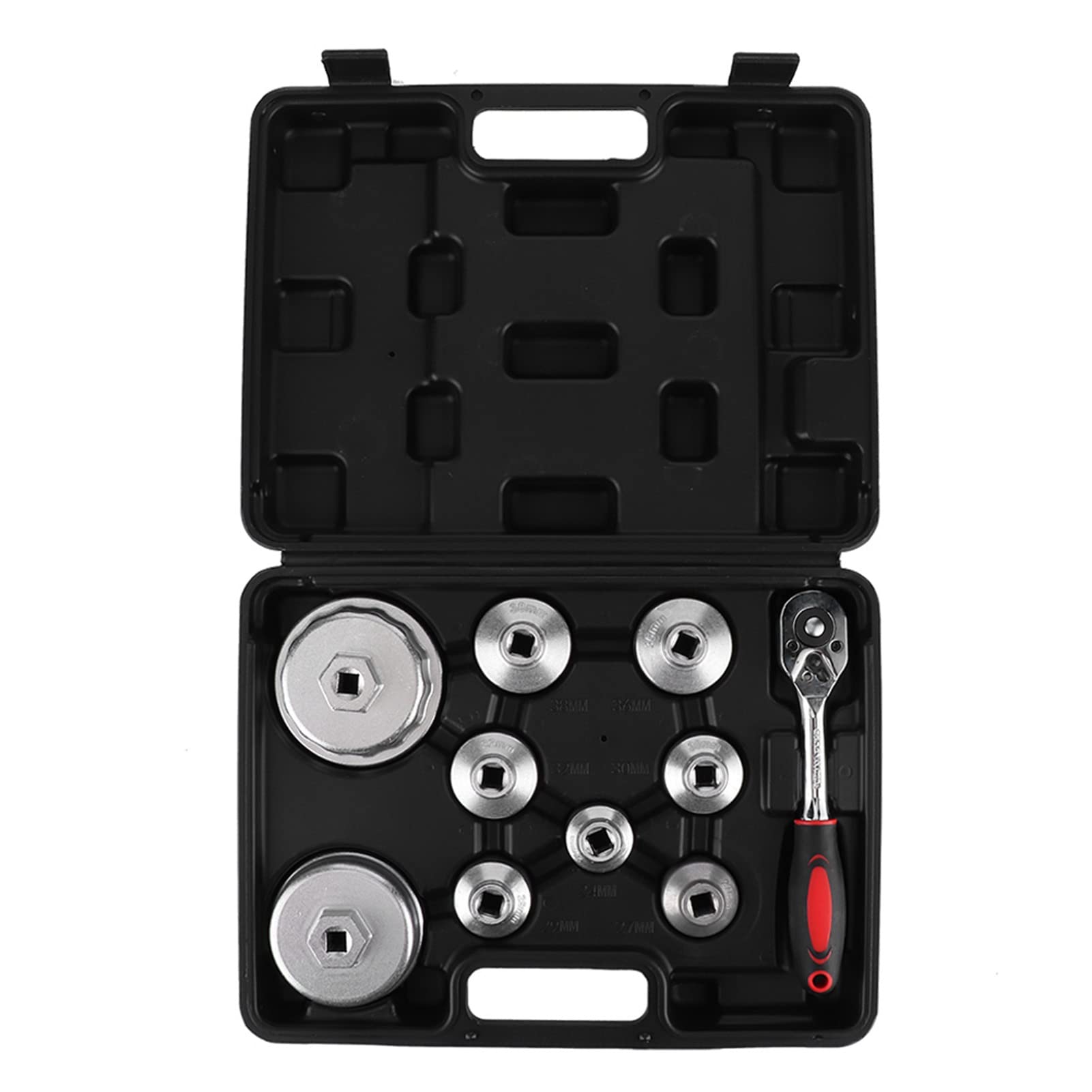 Llave para Filtro de Aceite, 10 Piezas Juego de Extracción de Filtro de Aceite Llave para Filtro de Aceite Extractor de Casquillo Herramienta de Extracción de Filtro de Aceite