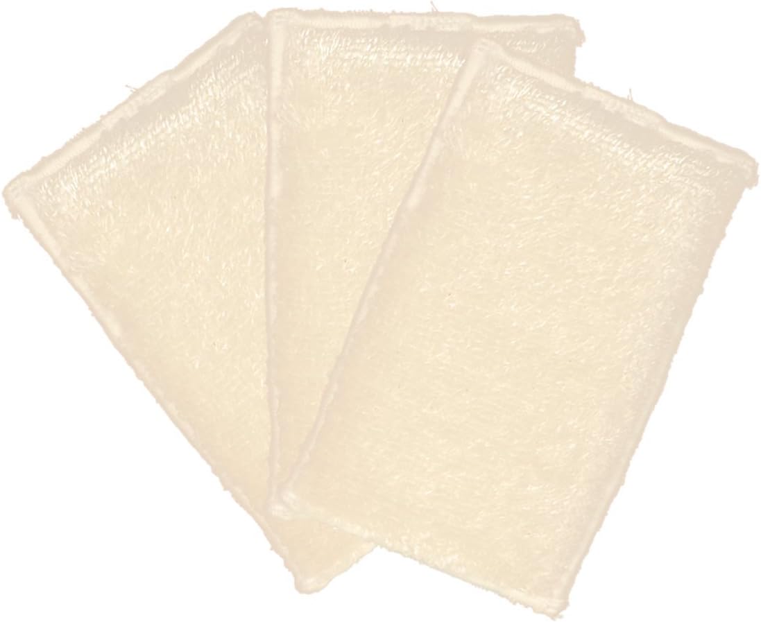 Bamboo Naturals Kitchen Sponges, Non-Abrasive Dish and Pan Scrubbers, Super Absorbent, Eco-Friendly and Long-Lasting, Great for Cleaning Stovetops and Counters, 3 Pack