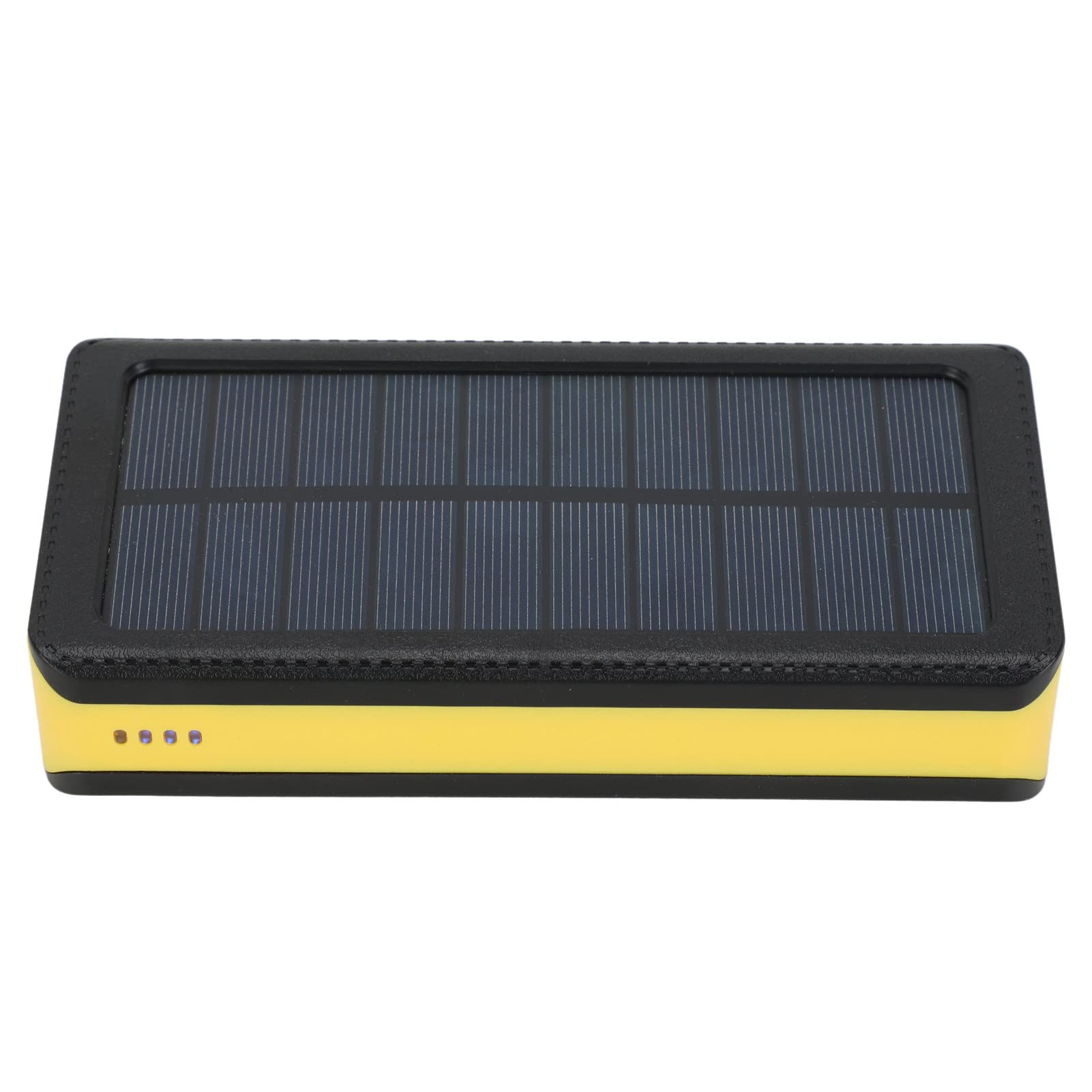 Power Bank Solare 30000mAh con Luce LED, Caricabatterie Portatile | Tre modalità di illuminazione, 4 porte di uscita USB, materiale ABS resistente, ideale per campeggio, pesca, ricarica di