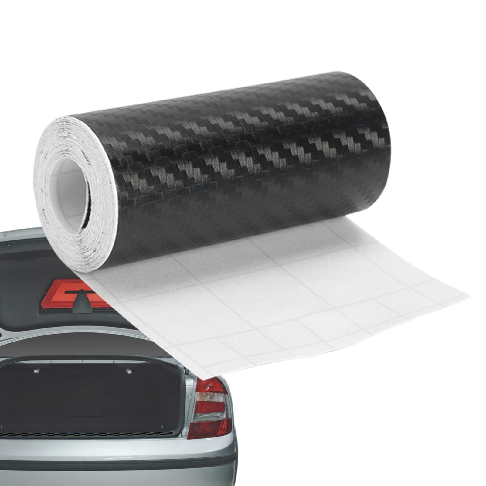 Generisch Nastro adesivo in fibra di carbonio – 3D Wrap Detailing Film | Adesivo autoadesivo in twill per bagagliaio, paraurti, parafango, cruscotto