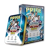 mega stiefel Lucky Booster Tins enthält UCL Debutant Memento Reliktkarten und Glücks-Mega-Dosen mit Spieler-getragenen Trikot-/Stiefel-Reliktkarten.