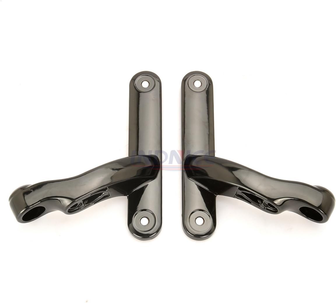 Motorcycle Gloss black fog lamp housing electra glide fog lights brackets street glide LED 4.5'' fog light outer Fit for harley davidson motorcycle : Automotive