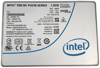 Intel SSD 1TB DC P4510 SSDPE2KX010T8 2.5 U.2 NVMe PCIe for Dell HP Lenovo Supermicro Server