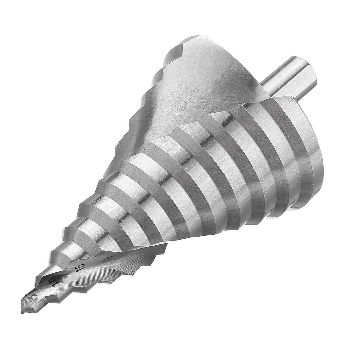 VIDOO Wiertło Stopniowe HSS 4341 6-60mm Stal Szybkotnąca 12 Stopni Proste
