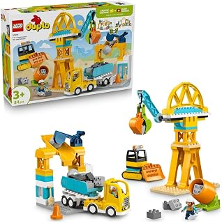 レゴ(LEGO) デュプロ 3 in 1 こうじげんば と のりもの 10476 おもちゃ 男の子 女の子 | 玩具 誕生日 プレゼント ブロック 知育 1歳半 2歳 6歳 幼児 ごっこ遊び おままごと 乗り物 車 ミニカー 子供 84ピース