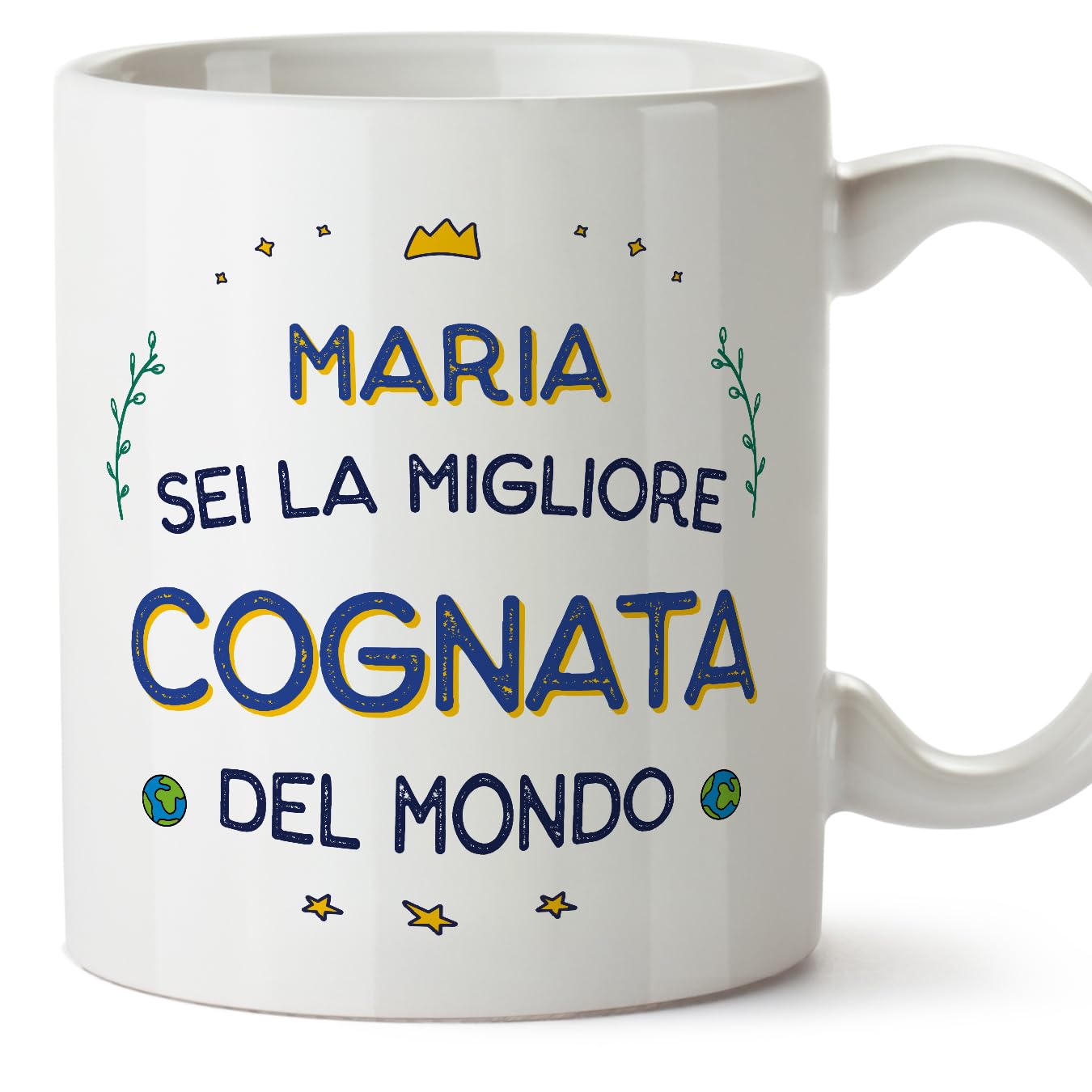 Mugffins Tazza Personalizzata Per Trisnonno – 350 Ml – Ceramica, Frase In Inglese “Thanks For Beeing” – Regalo Originale