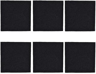 CFS 6.5x6 Carbon Filter Pads for Hooded Covered Cat Litter Boxes - 6 Pack | Six 6.5 x 6 in carbon pads. Drops into dome boxes and trims down for CP77, F6 and LR4 pans.