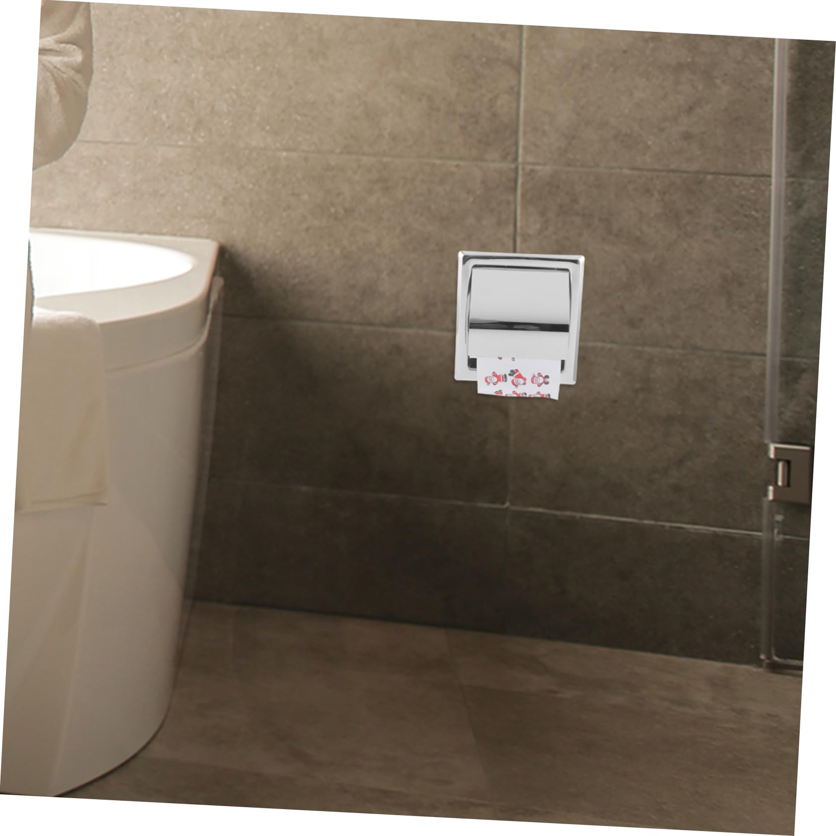 Alipis Porta Carta Igienica Acciaio da Parete in Acciaio Inossidabile, Dispenser per Bagno e Restroom, Salvaspazio Cambio Pezzi Facile