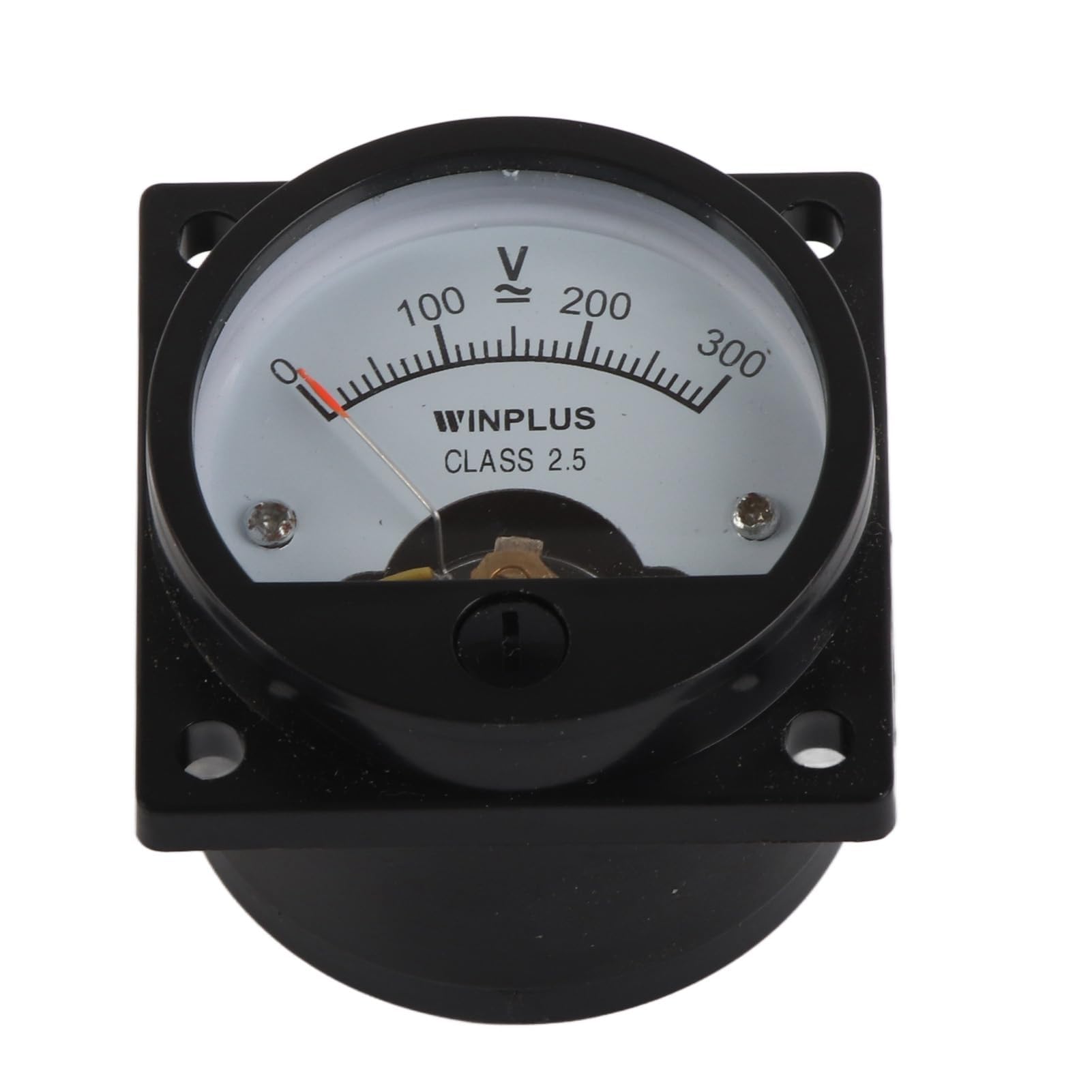 Voltmetro Analogico Pannello Quadrante Rotondo ABS SO‑45 AC 0‑300 V Nero