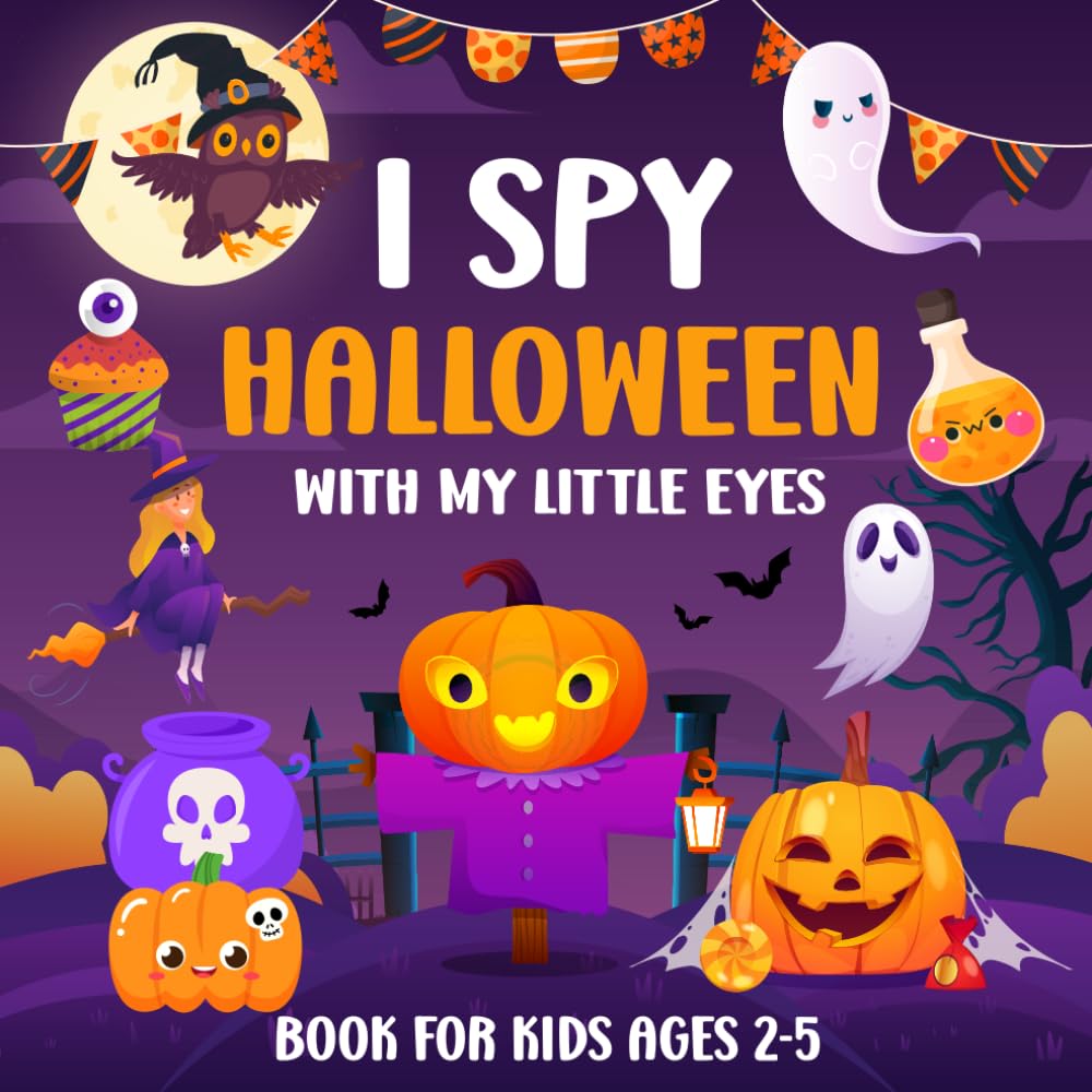 I spy Halloween Book For Kids Ages 25 Unleash your Little One's