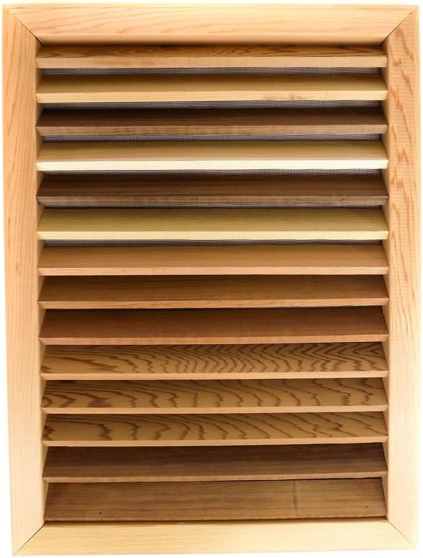 Rectangle Clear Cedar Vent, Flush Mount - 18 inch x 24 inch