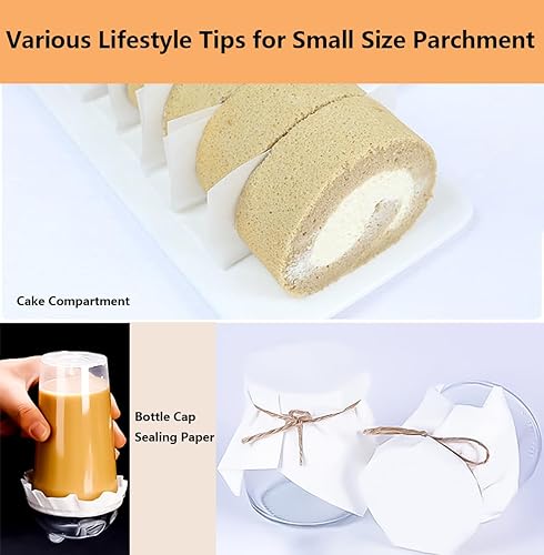 Miniatura 7 de Vlwltl 200 piezas de papel pergamino sin blanquear de 6 x 6 pulgadas, papel de hamburguesa, hojas de papel de cera cuadradas antiadherentes para