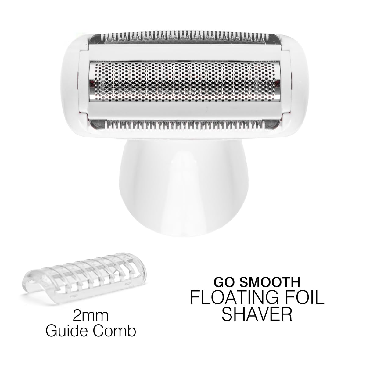 Rio Damen 4-in-1 Rasierer & Bikini-Trimmer, Weiß, Minimalistisch, Folie|Rotierend, Aufladbar, IPX7 Wasserdicht, Frauen, Damen, Weiß