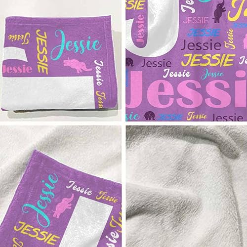 Miniatura 5 de casecoco Mantas de Navidad personalizadas con nombre para adultos y niños, manta de bebé personalizada de forro polar suave, mantas para hombres y