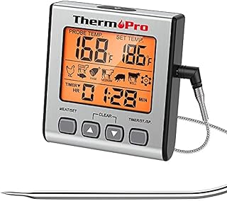 ThermoPro TP16S Digital Meat Thermometer Accurate Candy Thermometer Smoker Cooking Food BBQ Thermometer for Grilling with ...