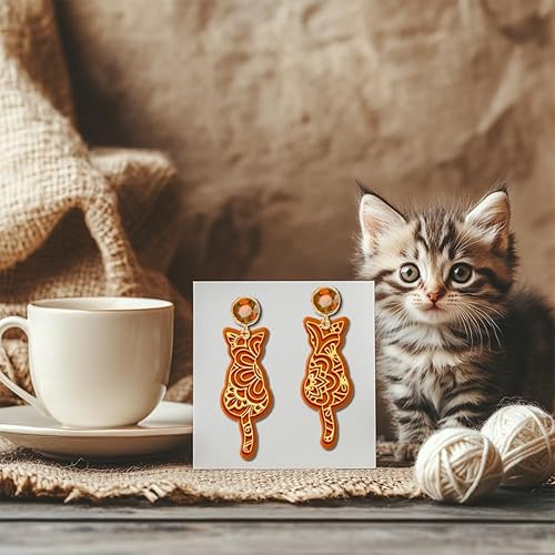 Miniatura 4 de CHGCRAFT Tapete de textura de arcilla para visión trasera, moldes de arcilla polimérica bohemia, herramientas artísticas de textura de arcilla para