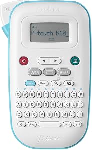 Brother P-touch PT-N10 Personal Handheld Label Maker Machine with Btag Tape, Portable Label Printer, Easy to Use, Multiple Font Styles, User-Friendly Templates for Organizing, Storage, Office and Home