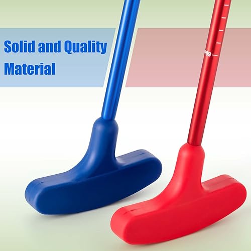 Vista 18 de Lenwen Putter de golf de 2 piezas para hombres y mujeres, longitud ajustable, putter bidireccional para diestros o zurdos, mini palo de golf