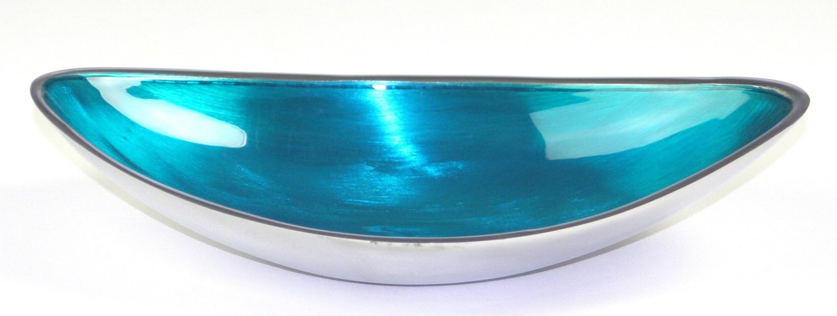 Azeti Medium Recycled Aluminium Boat Shaped Bowl, Blue