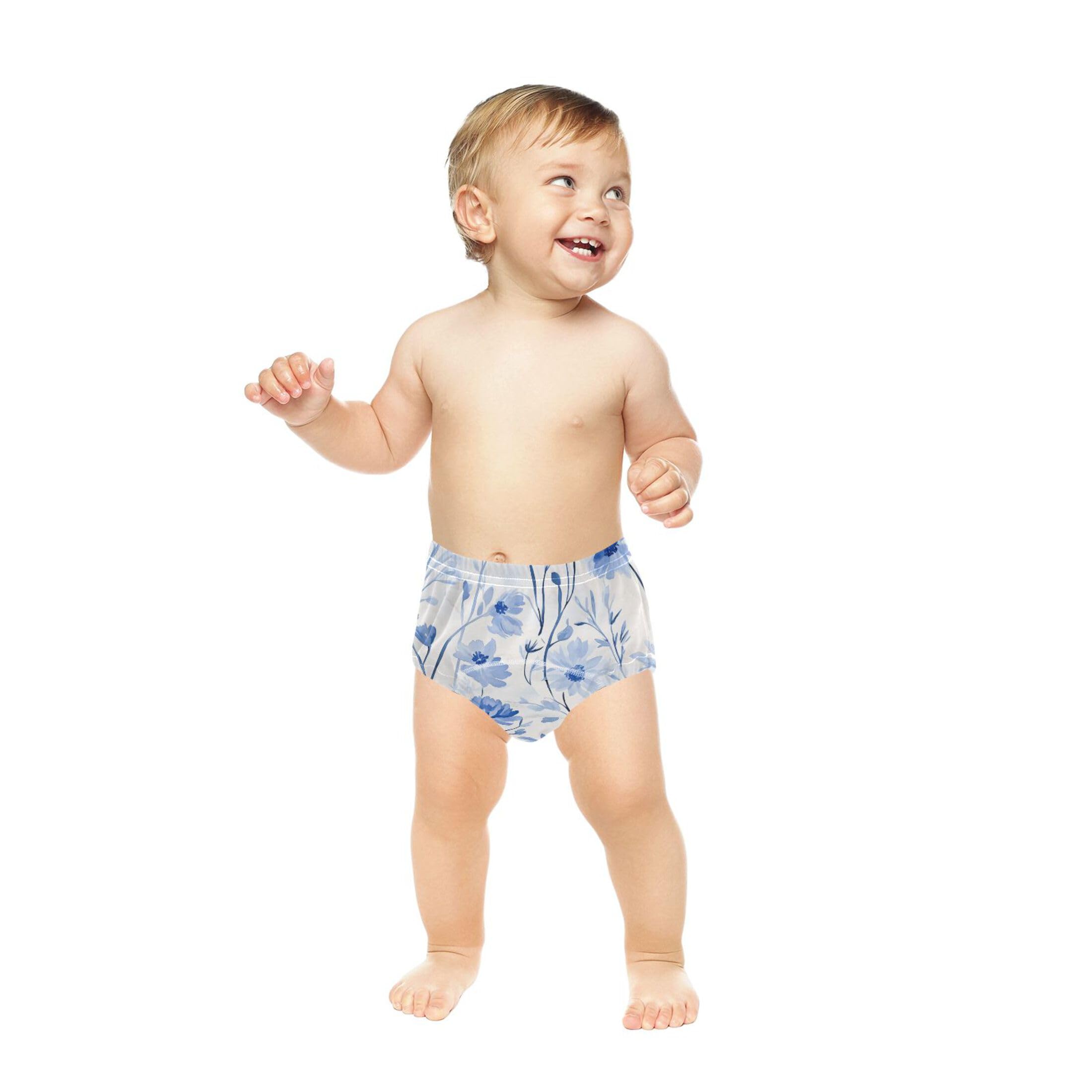 Baby Infant 3 Packs Sleep Training Pants Leakproof Nighttime Training Underwear for Boys Girls Beauty Floral