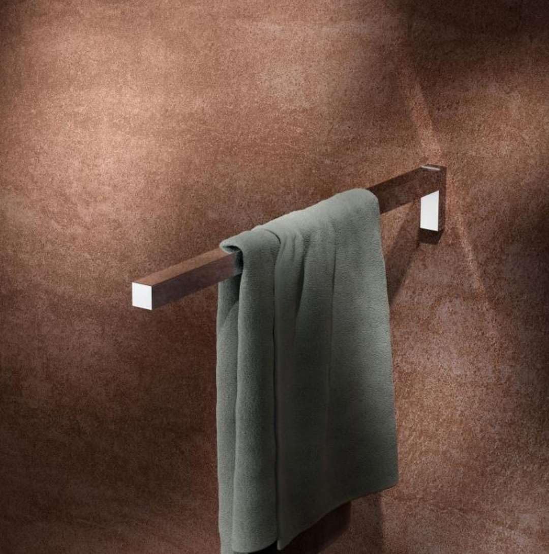 Keuco Edition 90 Square Portasalviette a un braccio, 45 cm, cromato