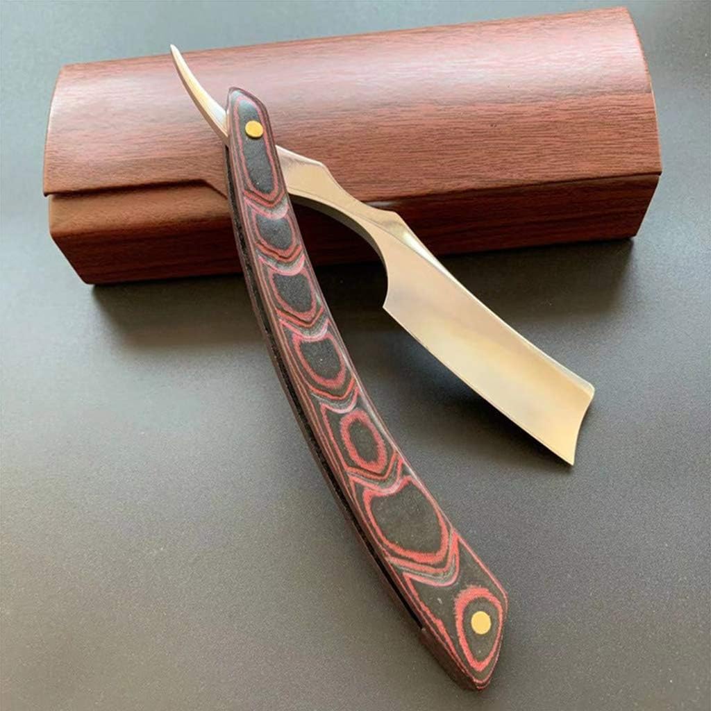 rasoio dritto in acciaio damascu