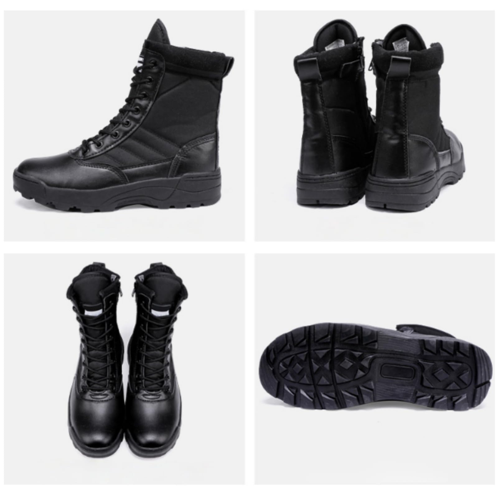 Botas de entrenamiento, botas de camping, botas tácticas de senderismo, botas de montaña resistentes a los golpes y a los golpes, botas de combate con suela de goma resistente al desgaste.