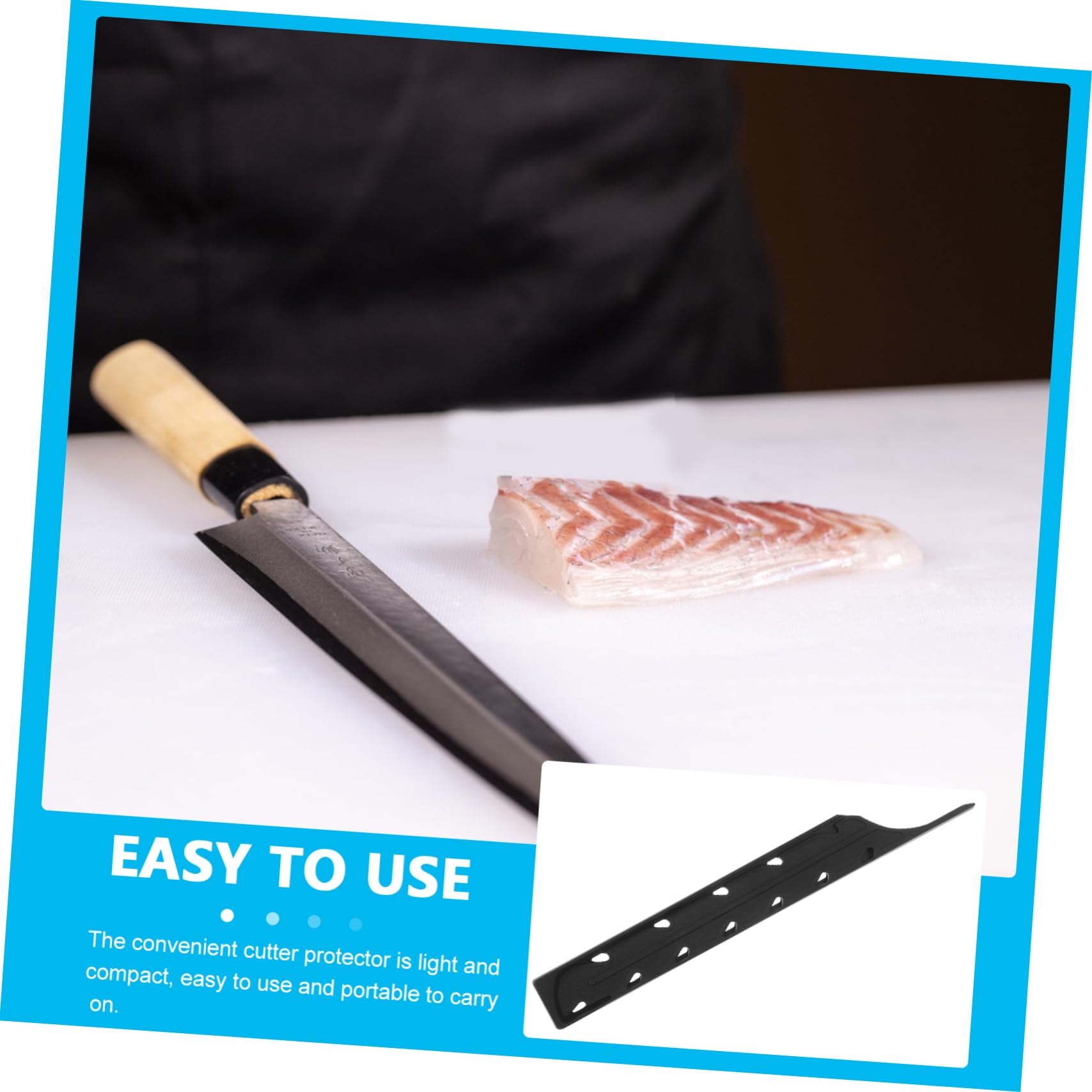 SOLUSTRE Chef Cutter Sleeve Protector for Sashimi Cutter Design for Kitchen Knives Maintains Sharpness Integrity for Culinary Use