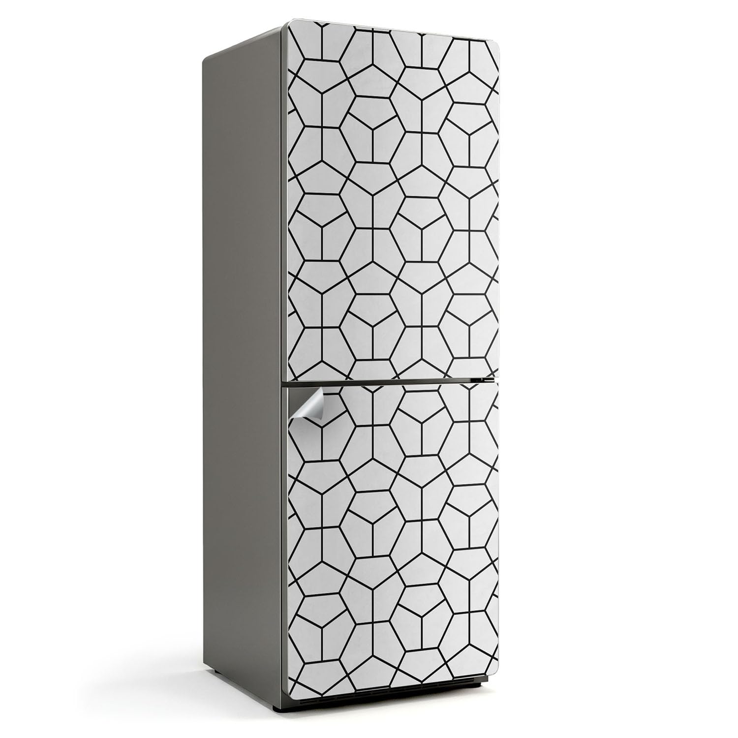 Sticker protection contre les dégâts du frigo 70x190 cm géométrique