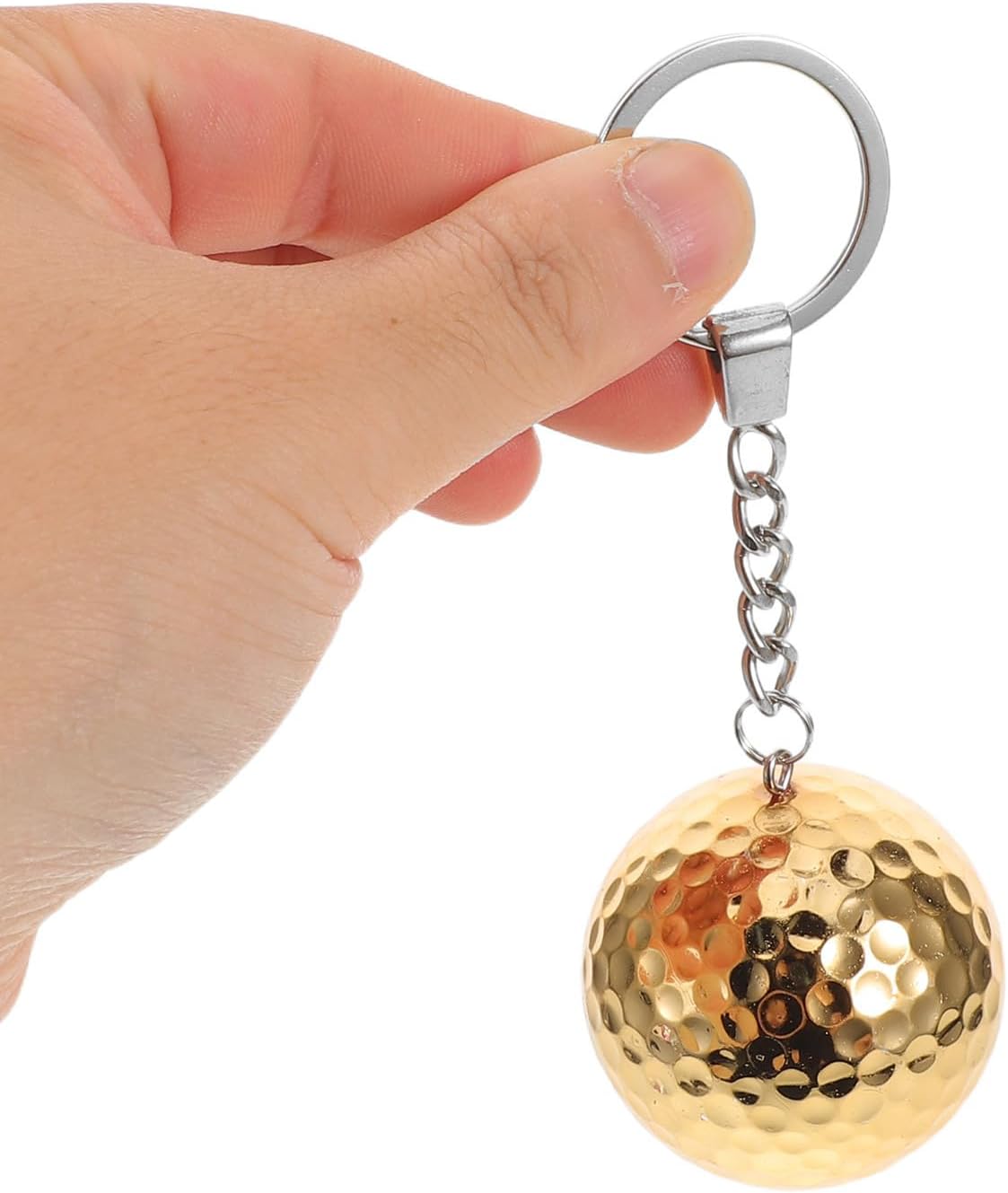 GANAZONO 4pcs Golf Gift Ball Keychain with Metal Accent for Men and Women image 4