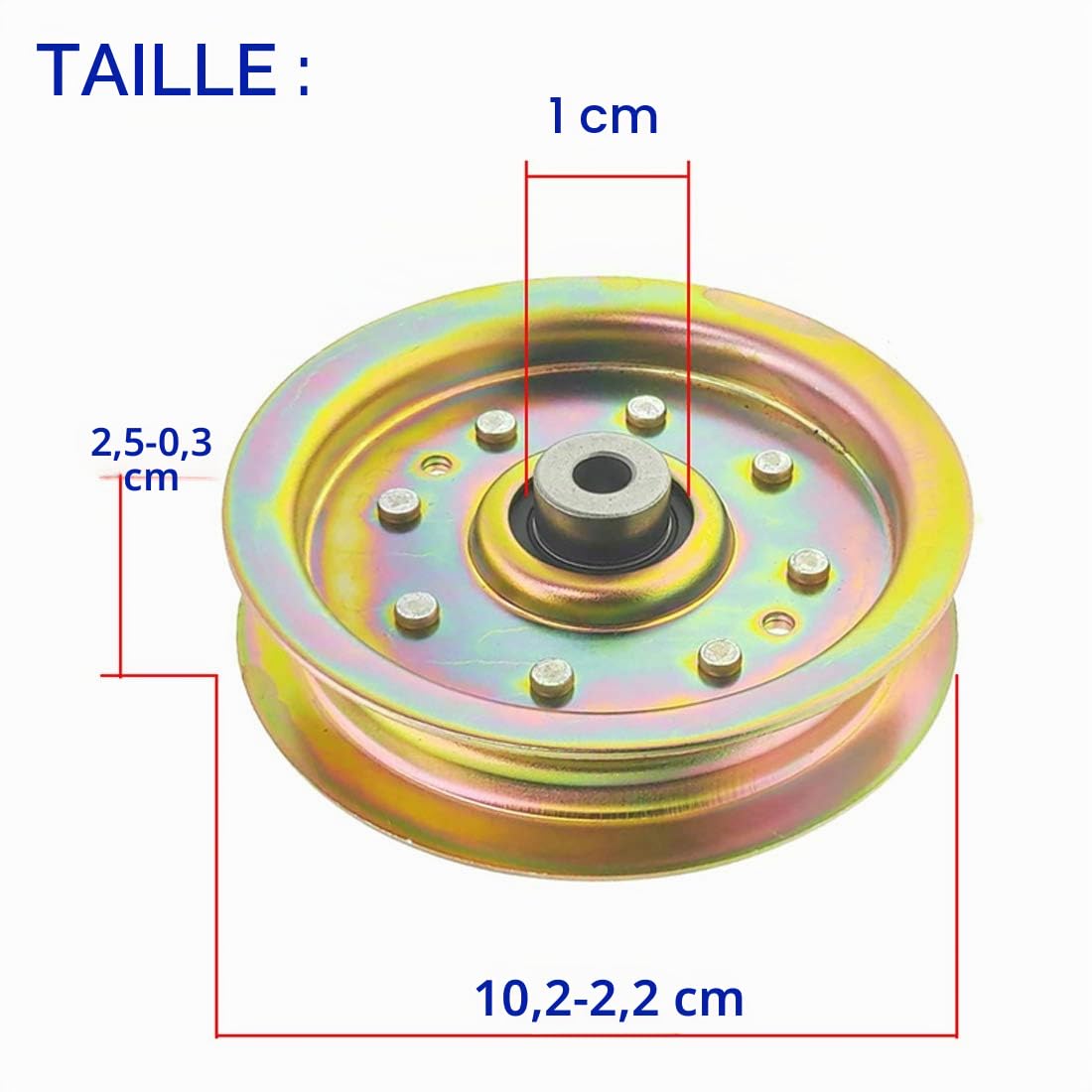 Poulie de renvoi Plate pour Tondeuse à Gazon Compatible avec Cub Cadet 956-04129 956-04129C 756-04129B 756-04129C MTD 753-08171 756-04129B 756-04129C 956-04129 956-04129C