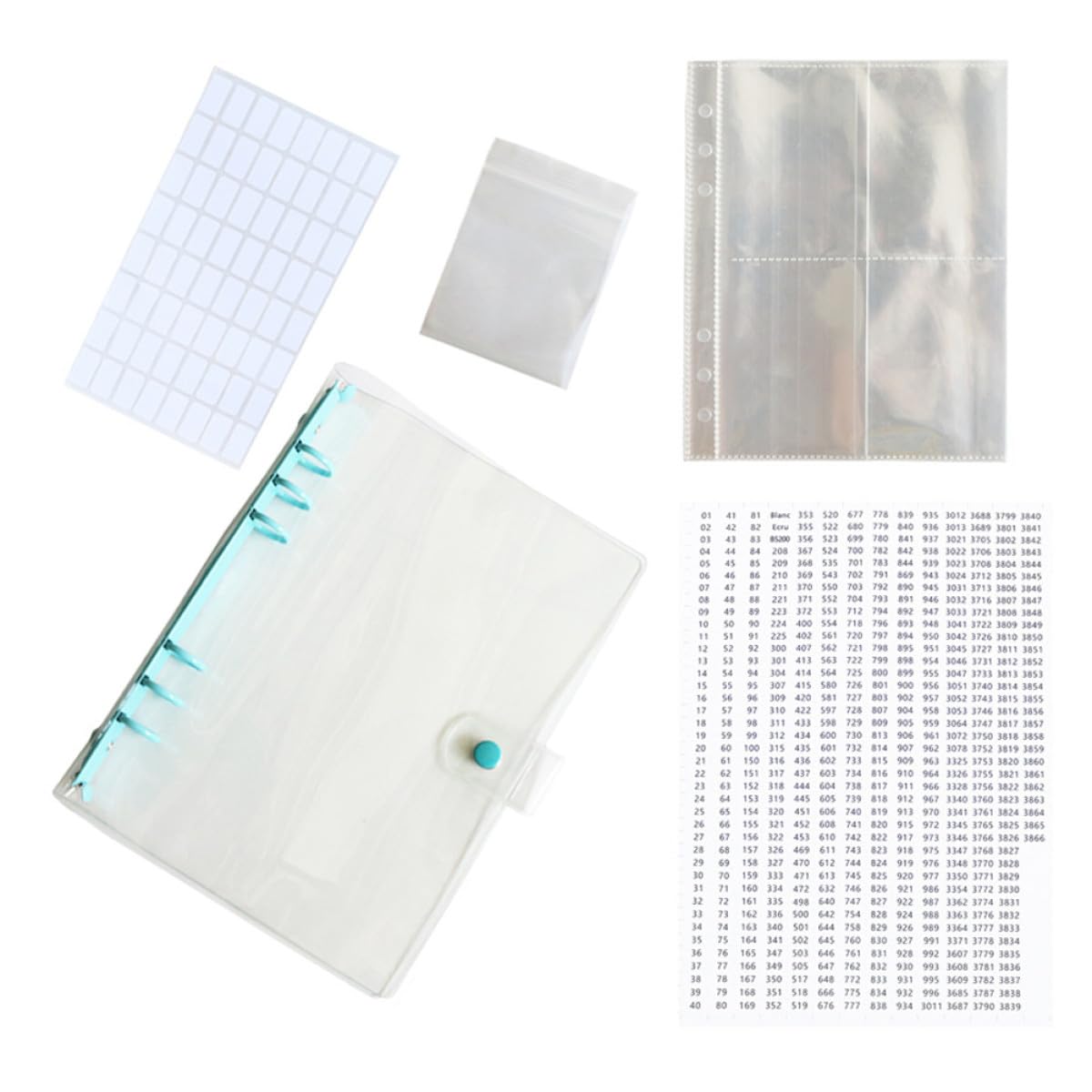Rangement pour peinture diamant Healvian avec paquet transparent portable