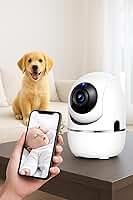 Câmera Babá Eletrônica Wi-Fi com Áudio Bidirecional, Visão Noturna e Detecção de Movimento – Monitoramento Inteligente para Bebês e Pets, Bivolt, Acesso Remoto via App