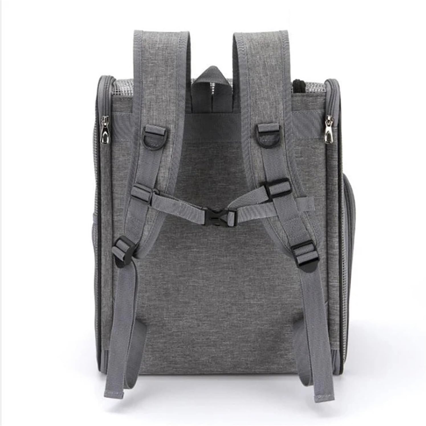 Pet Bag Pet Backpack Dog cat Small Dog Out Wire Fully Transparent Backpack Portable Foldable Backpack Breathable pet Supplies Portable(Grey)